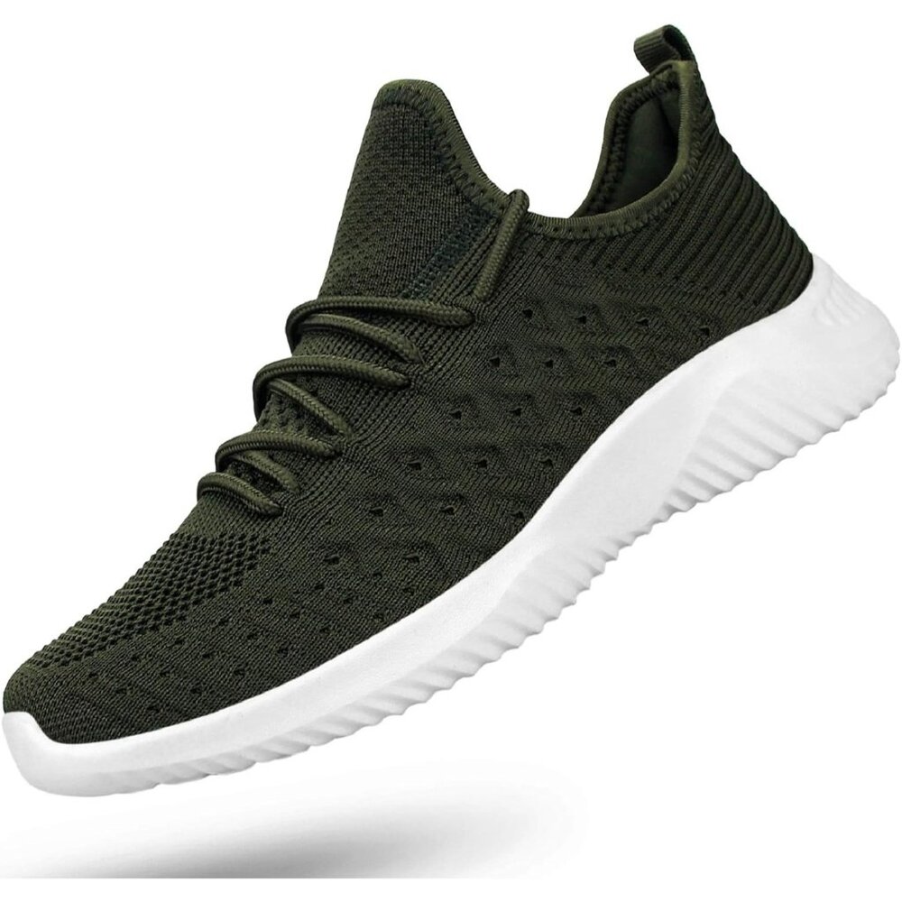 〽️Men's Athletic Running Sneakers Green Walking Sports Casual Lightweight Shoes